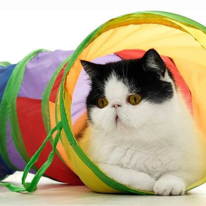 Fur & Co.™ Foldable Interactive Cat Tunnel