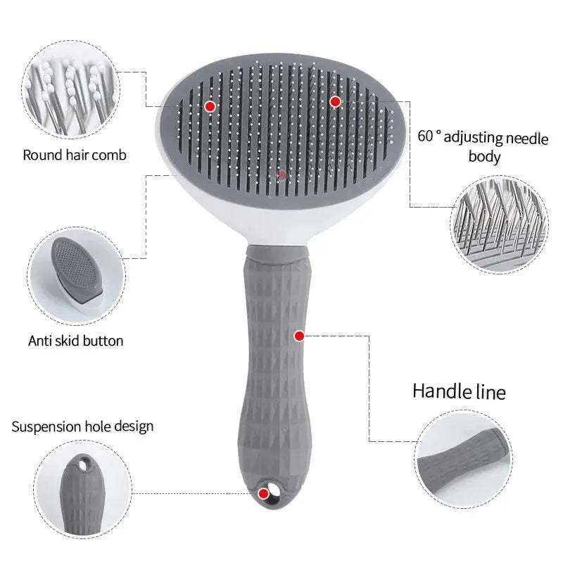 Fur & Co™ Self-Cleaning Grooming Brush