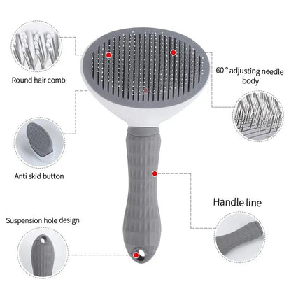 Fur & Co™ Self-Cleaning Grooming Brush