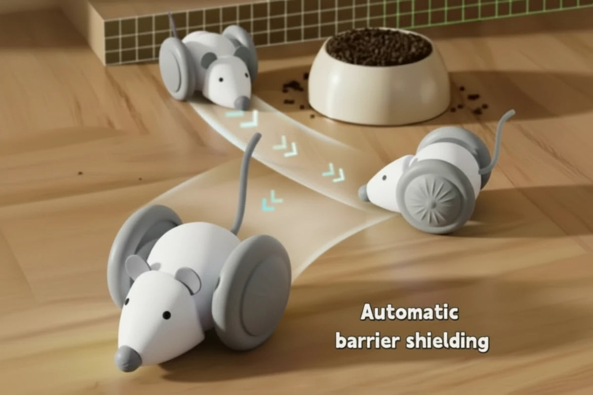 Fur & Co.™ Interactive Mouse Cat Toy