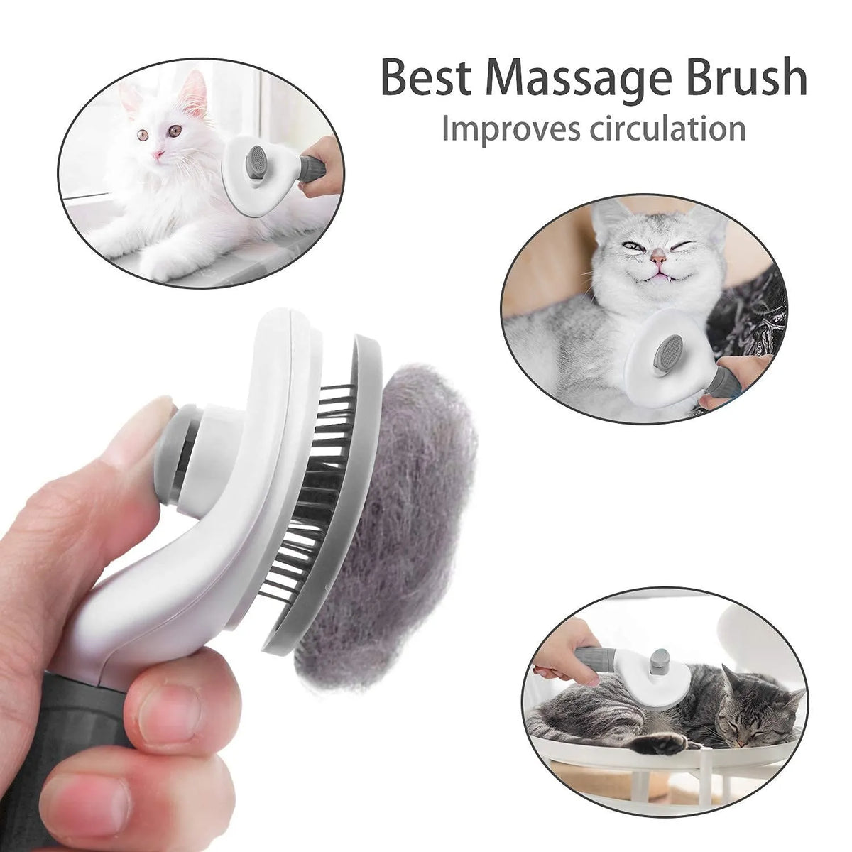 Fur & Co™ Self-Cleaning Grooming Brush